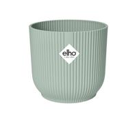 Elho Vibes Fold Rond 14 - Pot De Fleurs pour Intérieur - Plastique 100% Recyclé - Ø 14.1 x H 12.9 cm - Vert/Vert Sorbet