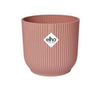 Elho Vibes Fold Rond 16 - Pot De Fleurs pour Intérieur - Plastique 100% Recyclé - Ø 16.1 x H 14.8 cm - Rose/Rose Poudré
