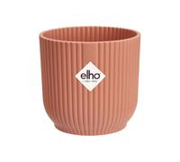 Elho Vibes Fold Rond Mini 7 - Pot De Fleurs pour Intérieur - Plastique 100% recyclé - Ø 7.0 x H 6.5 cm - Rose/Rose Poudré