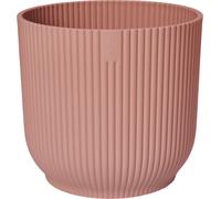 Elho Vibes Fold Round 25 - Pot de fleurs d'intérieur -- Ø 25 x H 23 cm --- Rose/Delicate Pink