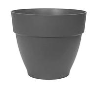 Elho Vibia Campana 55cm Pot de Fleurs - Anthracite | Ø 54.5 x H 47 cm | Adapté à l'extérieur | Plastique 100% recyclé