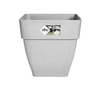 Elho Vibia Campana Bac A Fleurs Carré 37 - Gris - Ø 36 X H 36 Cm - Extérieur - 100% Recyclé