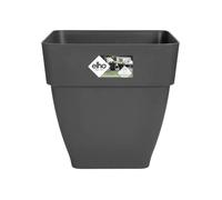 Elho Vibia Campana Bac À Fleurs Carré 37 - Noir - Ø 36 X H 36 Cm - Extérieur - 100% Recyclé Multicolore