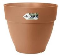 Elho Vibia Campana Rond 55 - Pot De Fleurs pour Extérieur - Plastique 100% recyclé - Ø 54.5 x H 47.0 cm - Marron/Terre Cuite