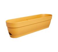 Elho Planteur pour balcon Vibia Campana 70 - Ø 69 x H 17 cm - Jaune/Jaune miel