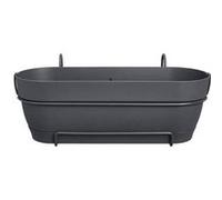 Elho Vibia Campana Balconniere Allin1 50 - Noir - L 50 x B 26 x H 17 cm - Balcon - 100% recyclé Noir G