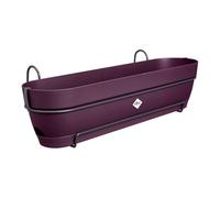 Elho Vibia Campana Balconnière Allin1 70 - Planteur pour Balcon - Ø 70.4 x H 17.7 cm - Violet/Mauve Érable