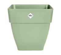 Elho Vibia Campana Carré 30 - Pot De Fleurs pour Extérieur - Ø 28.8 x H 28.2 cm - Vert/Vert Pistache