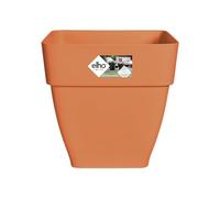Elho Vibia Campana Carré 37 - Pot De Fleurs pour Extérieur - Ø 36.4 x H 35.6 cm - Marron/Terre Cuite
