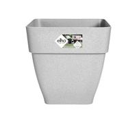 Elho Vibia Campana Carré 37 - Pot De Fleurs pour Extérieur - Ø 36.4 x H 35.6 cm - Gris/Living Ciment