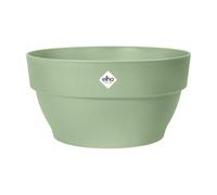Elho Vibia Campana Coupe 34 - Pot De Fleurs pour Extérieur - Ø 33.9 x H 17.4 cm - Vert/Vert Pistache