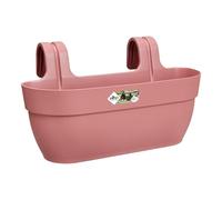 Elho Vibia Campana Easy Hanger L 46 - Planteur pour Balcon & Extérieur - Ø 46.0 x H 26.5 cm - Rose/Rose Poussière