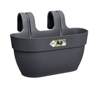 Elho Vibia Campana Easy Hanger M 36 - Planteur pour Balcon & Extérieur - Ø 36.0 x H 26.5 cm - Noir/Anthracite