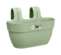 Elho Vibia Campana Easy Hanger M 36 - Planteur pour Balcon & Extérieur - Ø 36.0 x H 26.5 cm - Vert/Vert Pistache