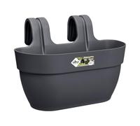 Elho Balconnière Vibia Campana Easy Hanger Medium – 24,1×36×26,5 cm – Noir – Avec réserve d'eau