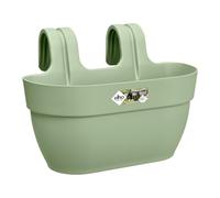 Elho Planteur Vibia Campana Easy Hanger M 36 – Ø 36 x H 26,5 cm – Vert Pistache – Balcon & Extérieur