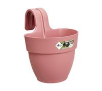 Elho Vibia Campana Easy Hanger S 21 - Planteur pour Balcon & Extérieur - Ø 20.5 x H 26.5 cm - Rose/Rose Poussière