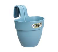 Elho Vibia Campana Easy Hanger S 21 - Planteur pour Balcon & Extérieur - Ø 20.5 x H 26.5 cm - Bleu/Bleu Vintage