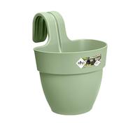 Elho Vibia Campana Easy Hanger S 21 - Planteur pour Balcon & Extérieur - Ø 20.5 x H 26.5 cm - Vert/Vert Pistache