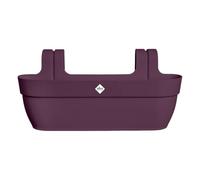 Elho Vibia Campana Easy Hanger XL 58 - Planteur pour Balcon & Extérieur - Plastique 100% Recyclé - L56 x B26.8 x H23.7 cm - Violet/Mauve Érable