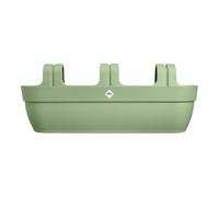 Elho Vibia Campana Easy Hanger XXL 70 - Planteur pour Balcon & Extérieur - Plastique 100% Recyclé - L69 x B26.8 x H23.7 cm - Vert/Vert Pistache