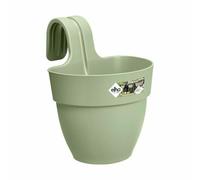 ELHO Pot de fleurs balcon Vibia Campana Easy Hanger Small - 24,1 x 20,5 x H26,5 cm - Vert Pistache - Balcon extérieur