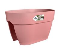 Elho Vibia Campana Flower Bridge 40 - Planteur pour Balcon & Extérieur - Ø 39.0 x H 22.0 cm - Rose/Rose Poussière