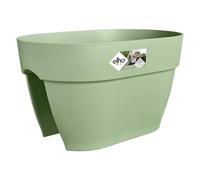 Elho Vibia Campana Flower Bridge 40 - Planteur pour Balcon & Extérieur - Ø 39.0 x H 22.0 cm - Vert/Vert Pistache