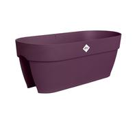 Elho Vibia Campana Flower Bridge 60 - Jardinière Balcon - Plastique 100% Recyclé - L 59 x B 26 x H 22 cm - Violet/Mauve Érable