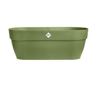 Elho Vibia Campana Flower Bridge 60cm Pot de Fleurs - Moss Green | L 59 x l 26 x H 22 cm | Plastique recyclé à 100%