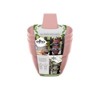 Elho Vibia Campana Forêt Vertical 21 - Planteur pour Balcon & Extérieur - Ø 20.7 x H 29.7 cm - Rose/Rose Poussière