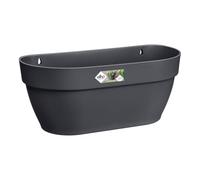 Elho Vibia Campana Mural 35 - Planteur pour Balcon & Extérieur - Ø 35.0 x H 14.8 cm - Noir/Anthracite