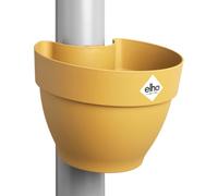 Elho Vibia Campana Pot gouttière 22cm Pot de Fleurs - Jaune Miel