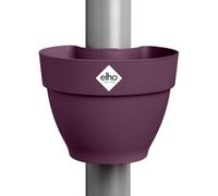 Elho Vibia Campana Pot Gouttière 40 - Pot De Fleurs pour Extérieur - Ø 21.6 x H 16.3 cm - Violet/Mauve Érable