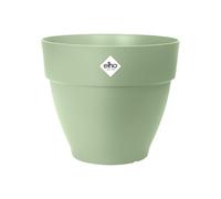 Elho Vibia Campana Rond 25 - Pot De Fleurs pour Extérieur - Plastique 100% recyclé - Ø 24.5 x H 21.0 cm - Vert/Vert Pistache