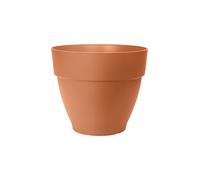Elho Vibia Campana Rond 40 - Pot De Fleurs pour Extérieur - Plastique 100% recyclé - Ø 39.0 x H 33.4 cm - Marron/Terre Cuite