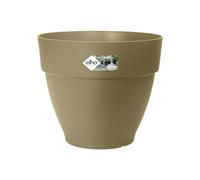 Elho Vibia Campana Rond 47 - Pot De Fleurs pour Extérieur - Plastique 100% recyclé - Ø 47.0 x H 40.4 cm - Vert/Vert Cendré