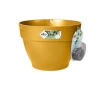 Elho Vibia Campana Suspension 26 - Pot De Fleurs pour Extérieur - Ø 26.0 x H 18.4 cm - Jaune/Jaune Miel