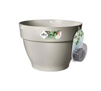 Elho Pot de fleurs suspendu Vibia Campana Suspension 26 Ø26 x H18,4 cm Extérieur Blanc/Blanc Soie