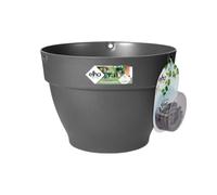 Elho Pot de fleurs pour extérieur Vibia Campana Suspension 26 – Ø 26,0 x H 18,4 cm – Noir/Anthracite