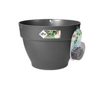 Elho Pot de fleurs pour extérieur Vibia Campana Suspension 26 – Ø 26,0 x H 18,4 cm – Noir/Anthracite