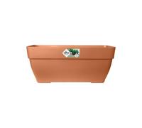Elho Bac à fleurs Terrasse Vibia Campana - L 77 x W 35 x H 33 cm - Extérieur - 100% recyclé - Marron