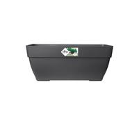Elho Vibia Campana Trough 80 - Planteur pour Extérieur - Ø 76.5 x H 33.3 cm - Noir/Anthracite