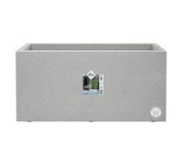 Elho Vivo Next Long 80 - Planteur pour Intérieur & Extérieur - Plastique 100% Recyclé - Ø 78.0 x H 37.9 cm - Gris/Living Ciment