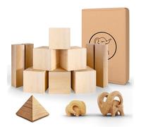 Eli® bois à sculpter tilleul - set moyen bloc - quel tilleul pour sculpter ou tourner - modèle de sculpture - ébauches équarries - set de bricolage