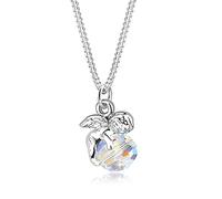 Eli Collier Femme Pendentif Ange Noble avec Cristaux en Argent Sterling 925 s