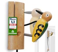 Eli® Pic à frapper pour enfants en bois - Sonnette pour cabane dans les arbres - Maison de jeu - Chambre d'enfant - Porte d'entrée - Maison de jeu - Maison de jeu - Cloche - Cadeau pour garçons et