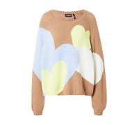 Elias Rumelis Pull-over 'Aleen' camel / bleu clair / jaune clair / blanc cassé, Taille XL