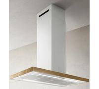 ELICA Bio Island WH / La / 120X58 Chêne Hotte Aspirants + Ill. LED Blanc