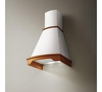 Elica CORALINE GO/A/60 T.GREZZO Monté au mur Blanc, Bois 650m³/h - Hottes (650 m³/h, Conduit, 50 dB, 63 dB, Monté au mur, Blanc, Bois)